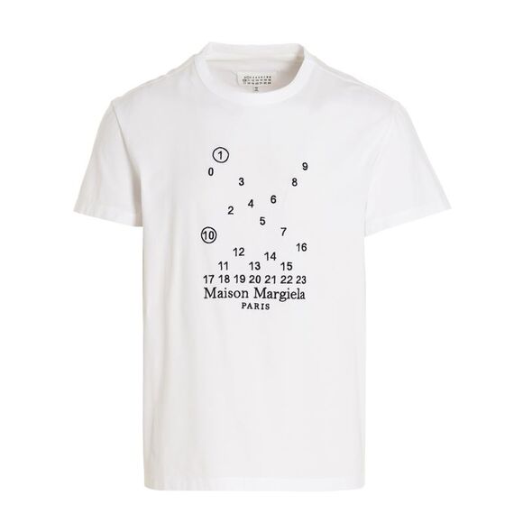 Maison Margiela Men Logo Embroidery T-Shirt